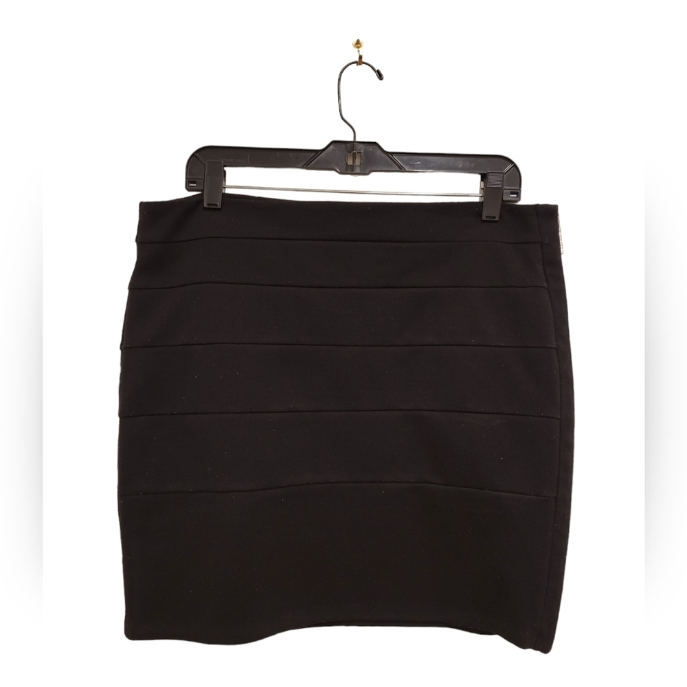 2/$18 Michael Michael Kors MK Black Bandage Style Zipper Pencil Mini Skirt 10